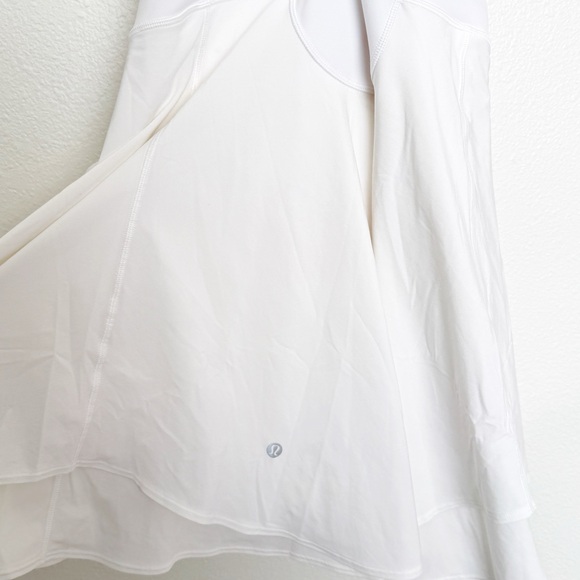 Lululemon White Court Crush Tennis Dress Size 8 Country Club Tennis Prep Sporty - Picture 7 of 13
